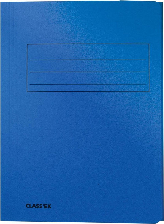 Class'ex dossiermap 3 kleppen blauw