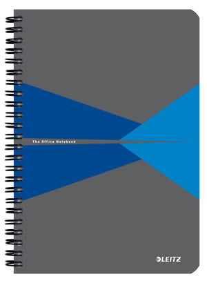 Leitz office notitieboek a5 gelijnd - met pp omslag - 80 grams papier - blauw