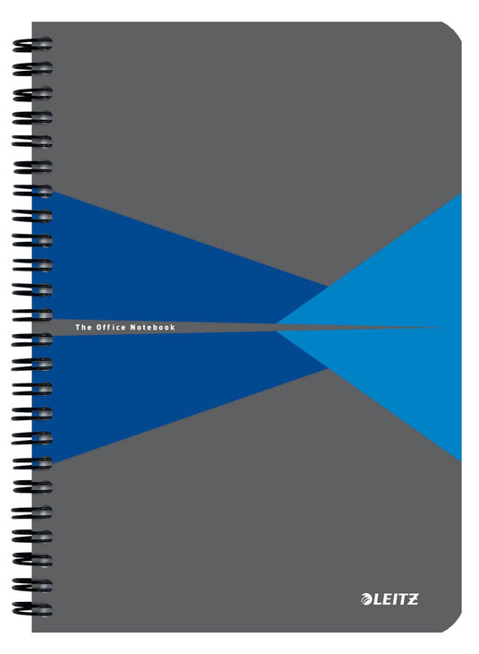 Leitz office notitieboek a5 gelijnd - met pp omslag - 80 grams papier - blauw