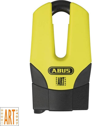 Abus motorslot schijfremslot - 37 60 granit™ quick maxi + mini - security level 15 - art-4 geel - geschikt voor motoren - scooters