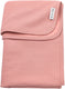 Meyco baby jacquard ledikant deken - flannel - rose - 100x150cm - 1.0 tog