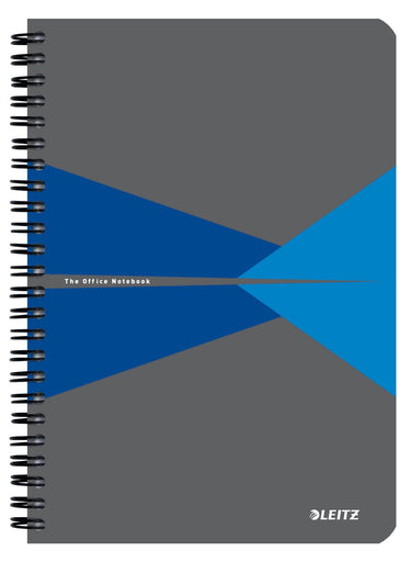 Leitz office notitieboek a5 gelijnd - met pp omslag - 80 grams papier - blauw