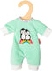 Heless velours poppenrompertje pinguin, 20-25 cm