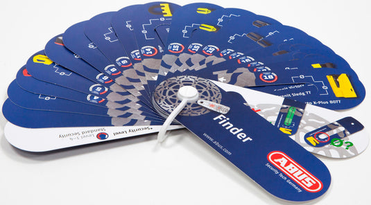 Abus sjabloon lock finder cardboard cards 20 pieces