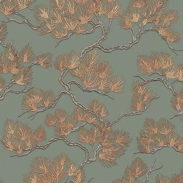 Dutch wallcoverings behang pine tree groen