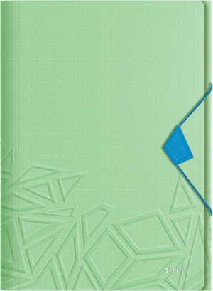 Leitz urban chic pp 3-klepsmap voor 150 vel - map voor a4 documenten - ideaal voor school of studie - groen