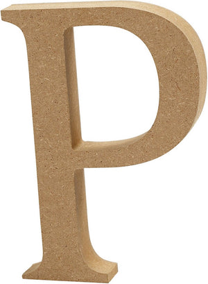 Creativ company letter p mdf 13cm, 1st.
