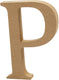 Creativ company letter p mdf 13cm, 1st.