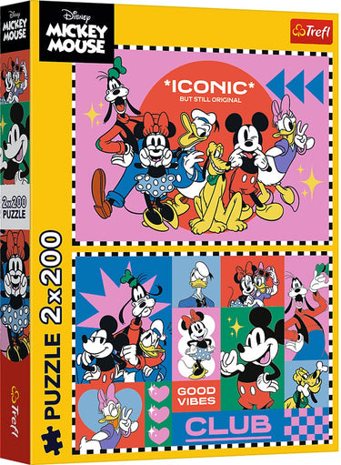 Trefl legpuzzel disney vrienden 2x200 stukjes fsc mix 70% kinderpuzzel.