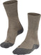 Falke tk1 wool anti-blaar dik wol functioneel materiaal wandelsokken dames beige - maat 39-40