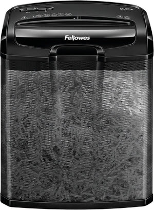 Papierversnipperaar fellowes m-7cm zwart 13l