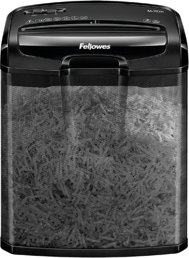 Fellowes papierversnipperaar m-7cm zwart 13l