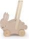 Trixie houten loopwagen - mrs. rabbit - babywalker - kinder speelgoed - loopkar vanaf 1,5 jaar - voor jongens en meisjes - fsc