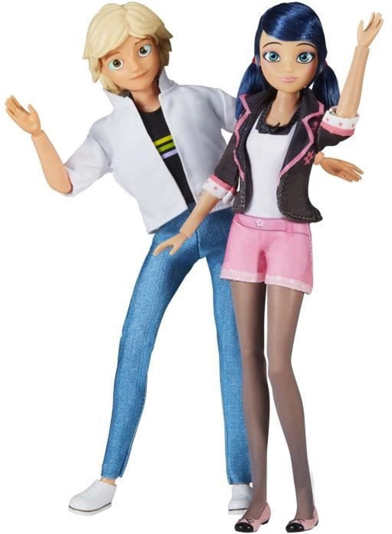 Afbeelding laden in galerijviewer, Bandai miraculous marinette adrien poppenset - 26 cm
