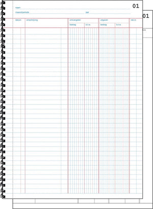 Sigel doorschrijfkasboek - expres - a4 - 2x50 vel - met btw kolom - si-30225