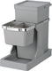 Eko - deco inbouwafvalemmer 20+4 liter - plastic stainless steel - grijs - prullenbak