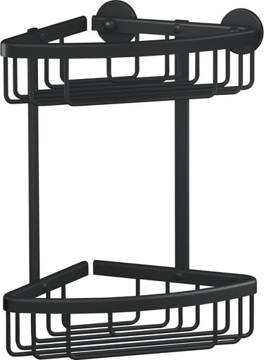 Tesa 1072289 - aluxx black hoek doucherek zwart, dubbel | 1 stuks