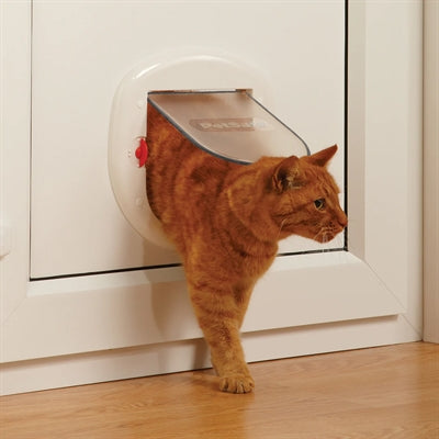 Load image into Gallery viewer, Petsafe Kattenluikje grote kat kleine hond 4 standen wit
