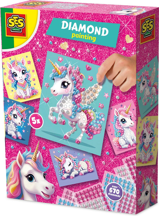 Ses creative ses diamond painting - eenhoorn