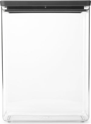 Brabantia tasty+ voorraadbus - stapelbaar - 5,4 l - dark grey
