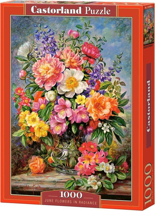 Castorland legpuzzel june flowers in radiance, 1000st.