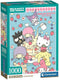 Clementoni legpuzzel hello kitty - puzzel 1000 stukjes - compact box puzzle - puzzels en legpuzzels voor volwassenen