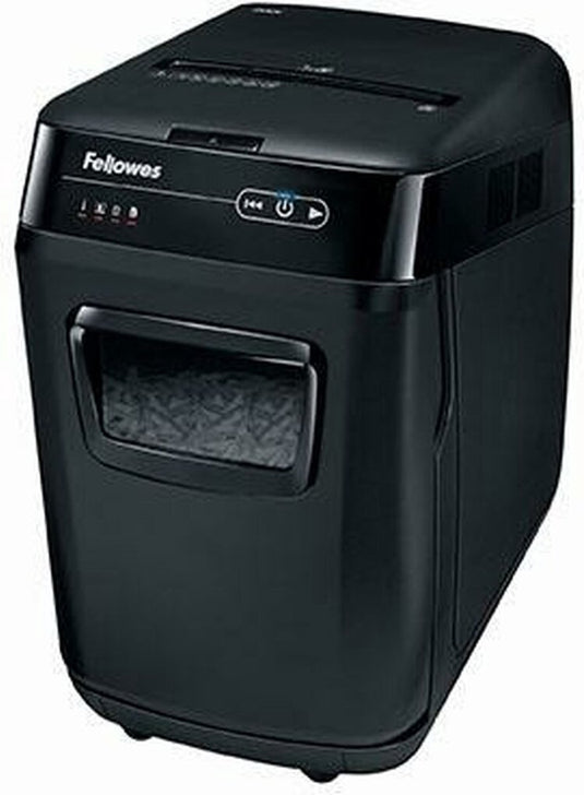 Fellowes automax 200c papierversnipperaar - automatisch - p-4 - 200 vel - silentshred - zwart