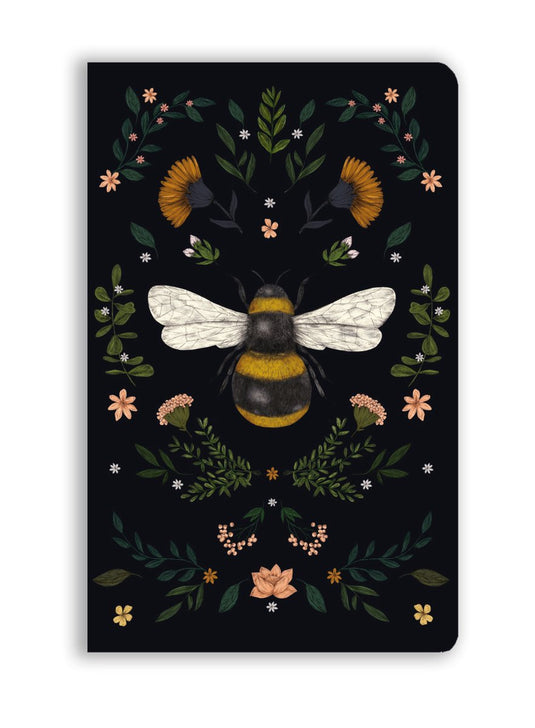 Flame tree jade mosinski: bee (soft touch journal)