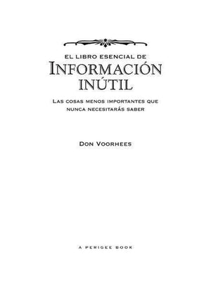 El libro esencial de informac�on in�til
