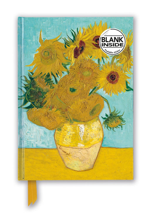 Flame tree vincent van gogh - sunflowers foiled blank journal