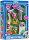 Bandai littlest pet shop - kampeerset pack 3 dieren en accessoires - littlest pet shop lps panda squirrel toekan - mini cute animal figure toy set - speelgoed voor kinderen van 4 jaar en + - bf00574