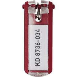 Sleutelhangers durable rood 6st