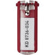 Sleutelhangers durable rood 6st