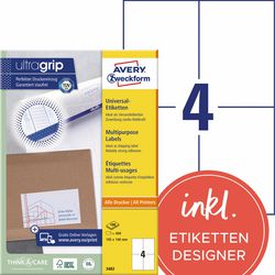 Avery etiketten zweckform 3483 universeel 105x148mm