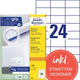 Multifunctionele etiketten avery 3474 70x37mm