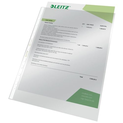 Leitz showhoes 4712 pvc a4 11-gaats bovenzijde geopend