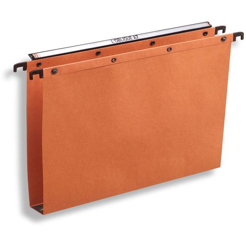Hangmap elba 205002 karton 240g m2 foolscap etikethouder verticaal 30mm bodem