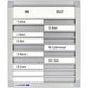 Aanwezigheidsbord 10 personen legamaster 12x2cm 26x31cm