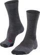 Falke tk2 anti-blaar dik wol functioneel materiaal wandelsokken heren grijs - maat 39-41