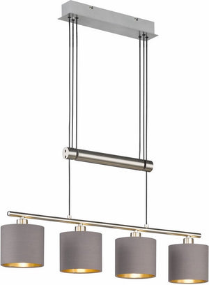 Trio garda - hanglamp - nikkel mat - excl. 4x e14 4w