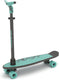 Chillafish skateboard en step 2-in-1 - kinderstep omvormbaar naar skateboard - blauw groen - jongens en meisjes 3 jaar en ouder - verstelbaar stuur - model skatieskootie 2