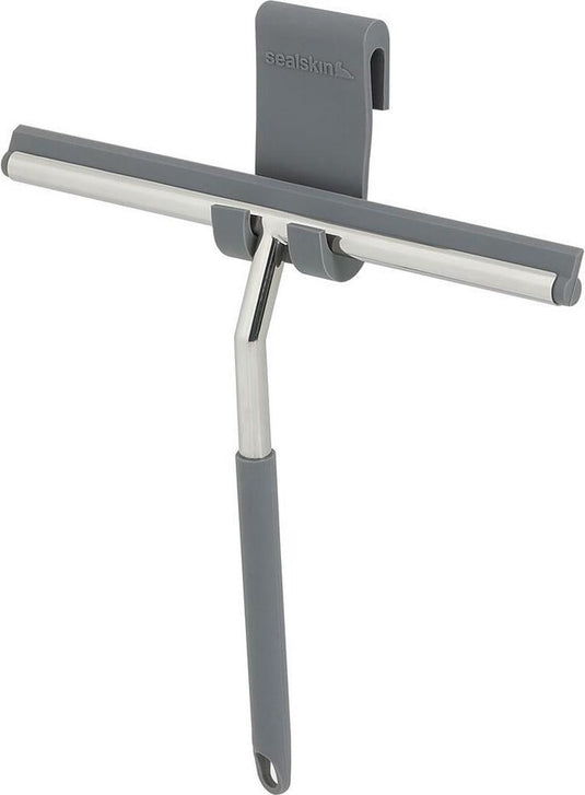 Sealskin urban deluxe - douchewisser - raamwisser - inclusief flexibele glashaak en schroefhaak - rvs gepolijst