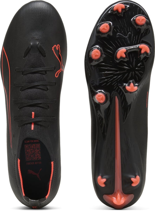 Puma ultra 6 match fg ag unisex sportschoenen - black- red