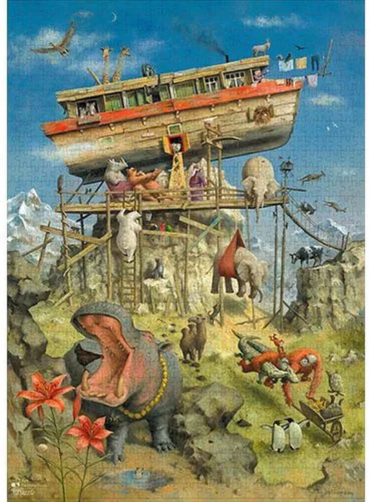 Marius van dokkum puzzel de ark van noach- (1000 stukjes)