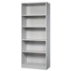 Bach boekenkast hammerer hout verstelbaar 2004x800x400mm lichtgrijs