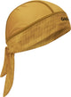 Gripgrab - zomer fiets bandana zweetbescherming uv bescherming hoofddoek fietsmuts - mosterd geel - unisex - maat one size