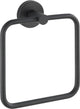 Wenko handdoekring bosio rvs zwart mat 16x18cm - handdoekhouder