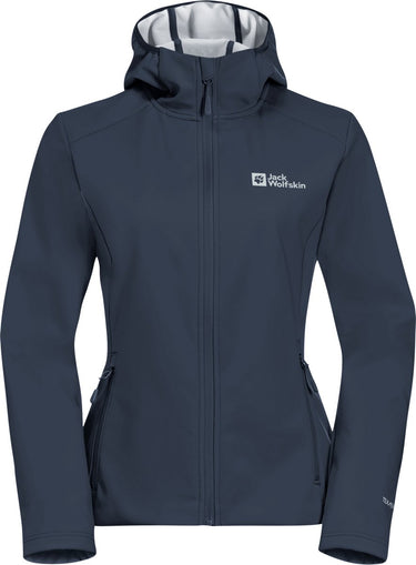 Jack wolfskin bornberg hoody w dames outdoorjas-midnight sky grey