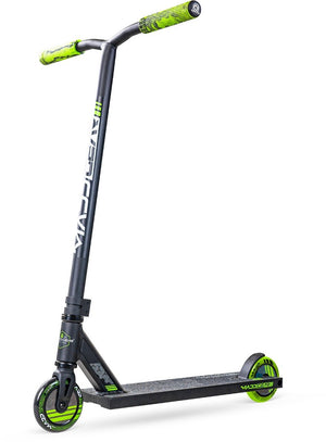 Madd gear mg3 zen - stuntstep - zwart groen - aluminium deck - 110mm wielen