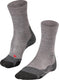 Falke tk2 melange anti-blaar dik wol functioneel materiaal wandelsokken dames grijs - maat 39-40